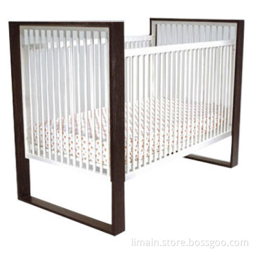 Babies' Crib, Made of 100% Hardwood Material, Fixed Side Rails for Stability